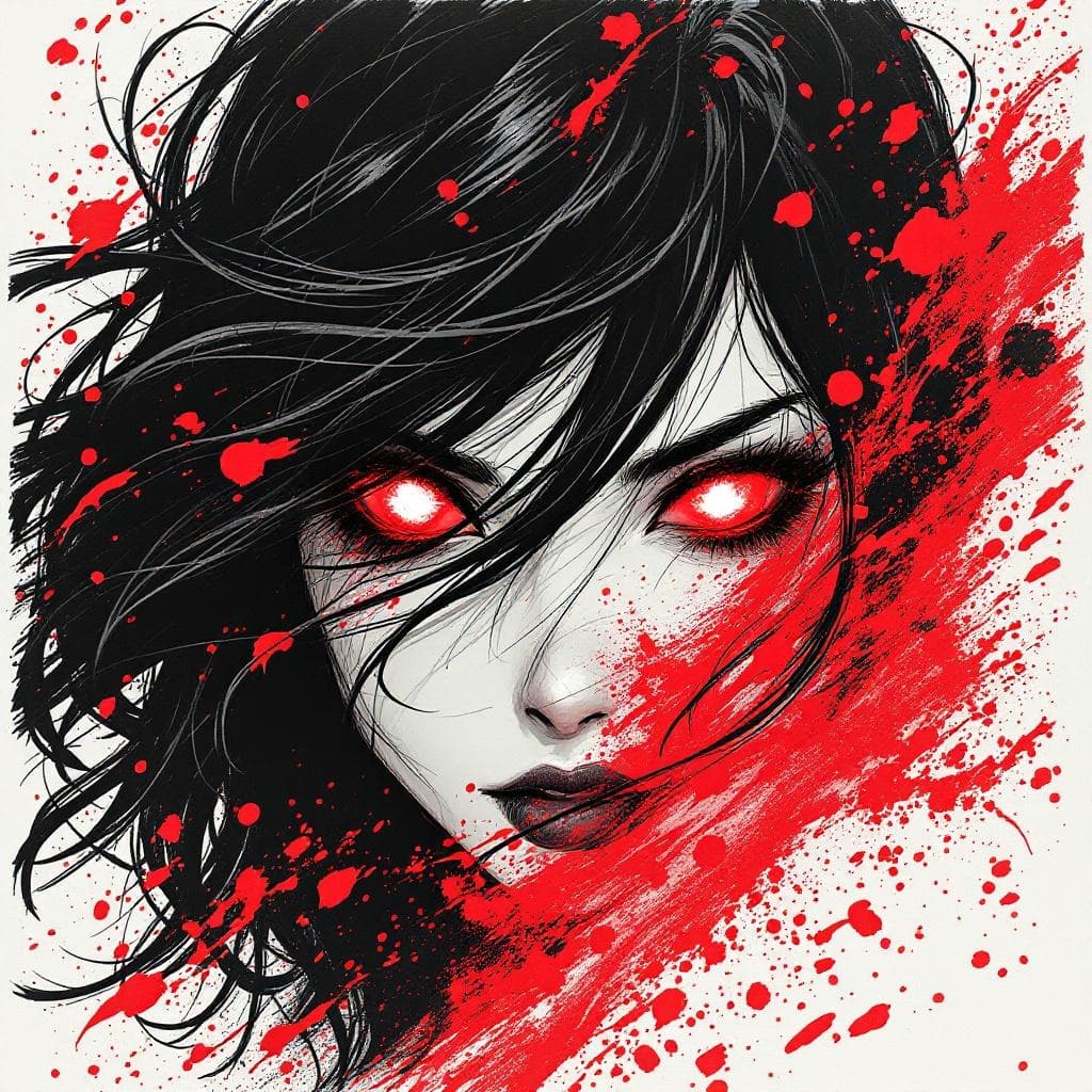 Ink in alert mode โ both eyes red